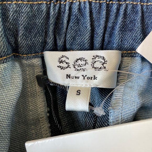 Sea New York Diego Patchwork Denim Mini Skirt, Small. - Picture 8 of 11